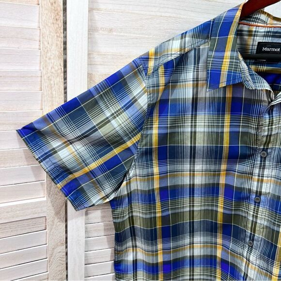 Marmot Plaid Camp Shirt XXL 2XL - Picture 3 of 14